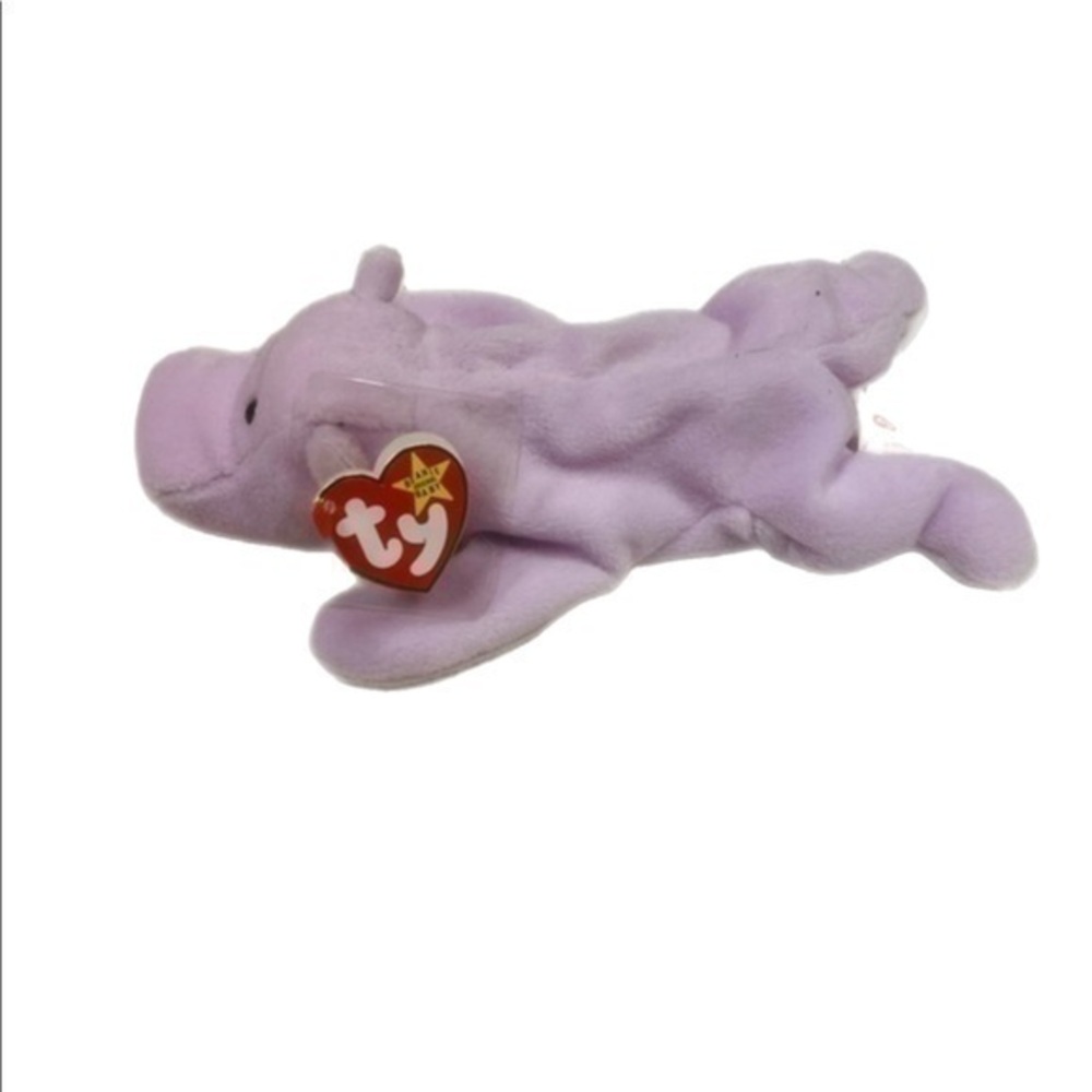 TY BEANIE BABY HAPPY HIPPO PVC 9 ERRORS 4TH GEN HANG TAG 5TH TUSH RETIRED